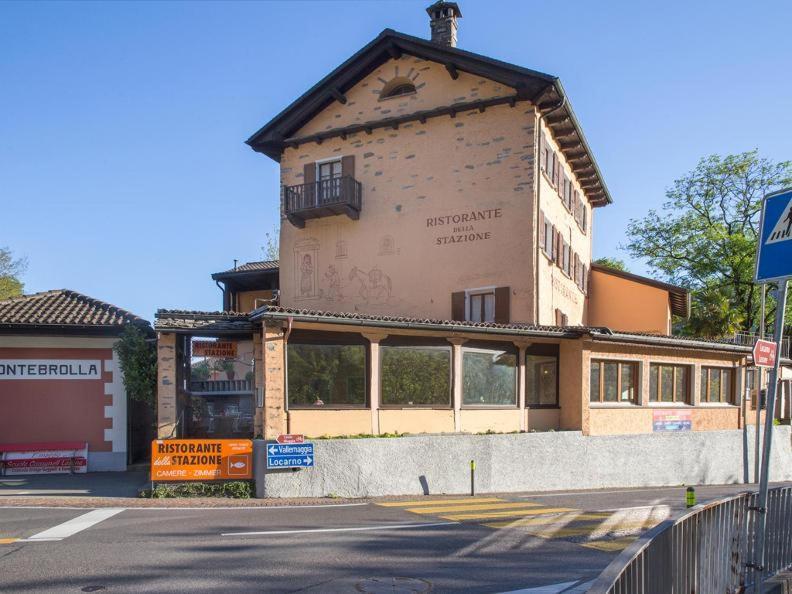 Ristorante Della Stazione Hotel Tegna Bagian luar foto