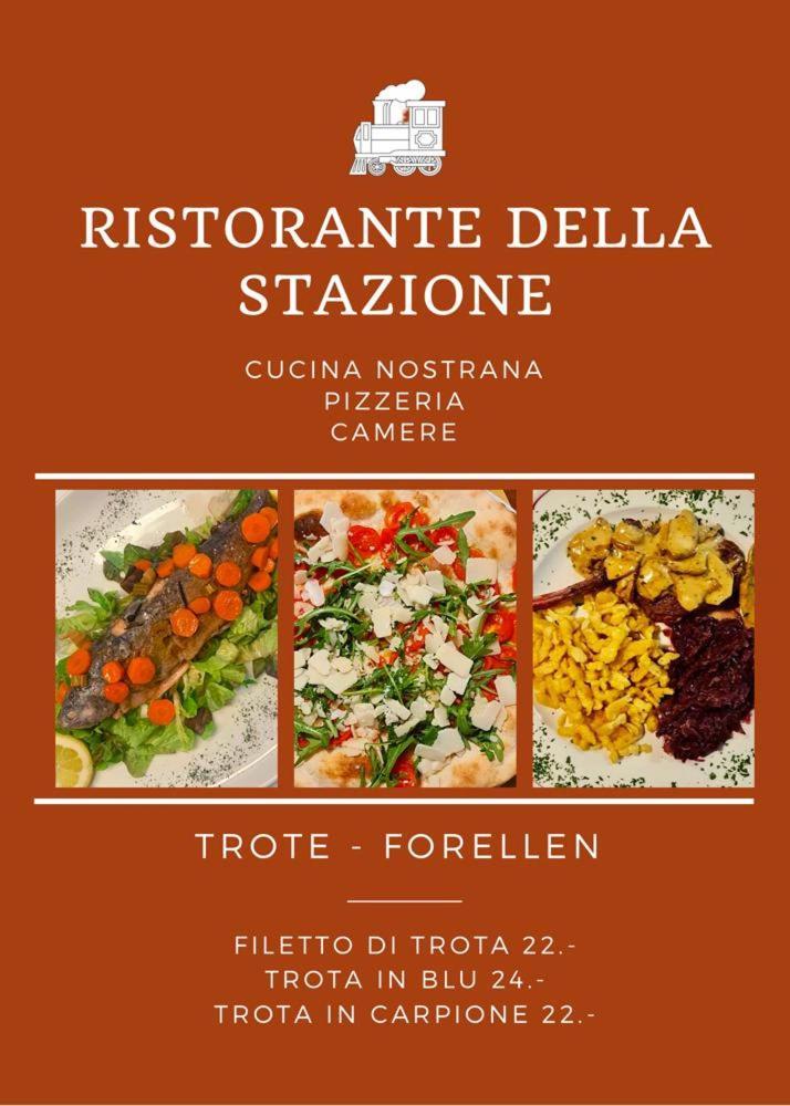 Ristorante Della Stazione Hotel Tegna Bagian luar foto